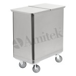 Τροχήλατος Κάδος Απορριμάτων TRA120S VT 395x550x785mm